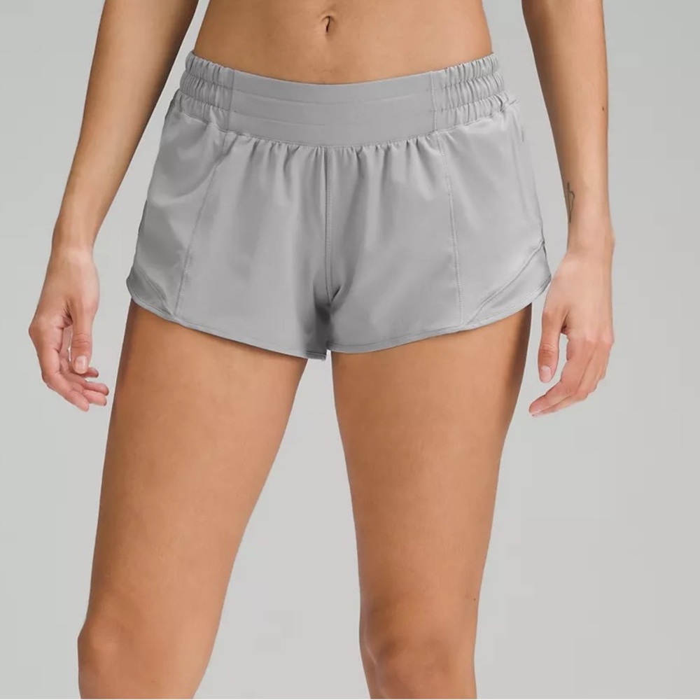 Grey Lululemon Hotty Hot shorts! Size 6